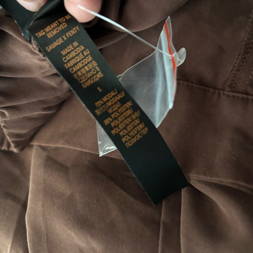 NWT Savage x Fenty Men's Size Small Brown Casual Pants - Picture 4 of 6